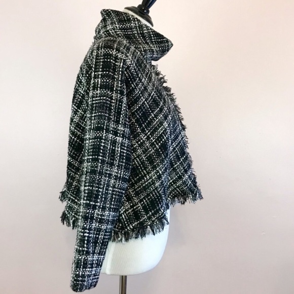 Zara Tweed Cape Poncho Pullover - Picture 4 of 5